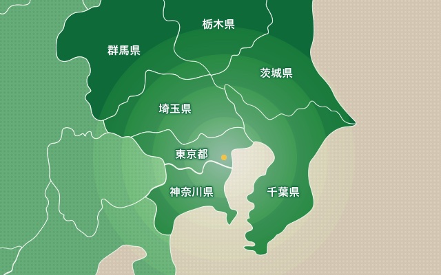 人材派遣サービス対応エリア
